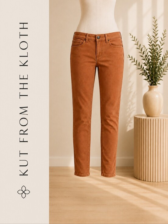 Kut from the Kloth Denim - KUT from the Kloth Diana Skinny Jeans – Cinnamon Rust Stretch Denim Size 6
